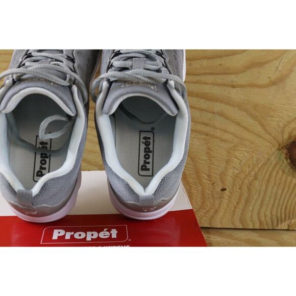 New Propet Sneakers Womens 8 Gray Silver Travelactiv Lace Up - Picture 5 of 7